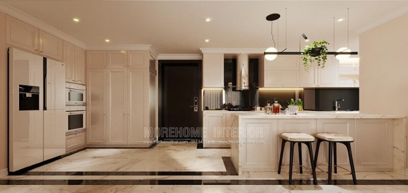 Nội thất phòng bếp sang trọng mà không kém phần tiện nghi Nội thất phòng bếp