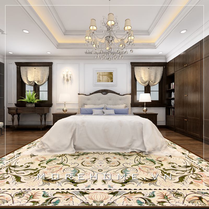 Sở hữu mẫu giường ngủ bọc nỉ đẹp sang trọng và cuốn hút