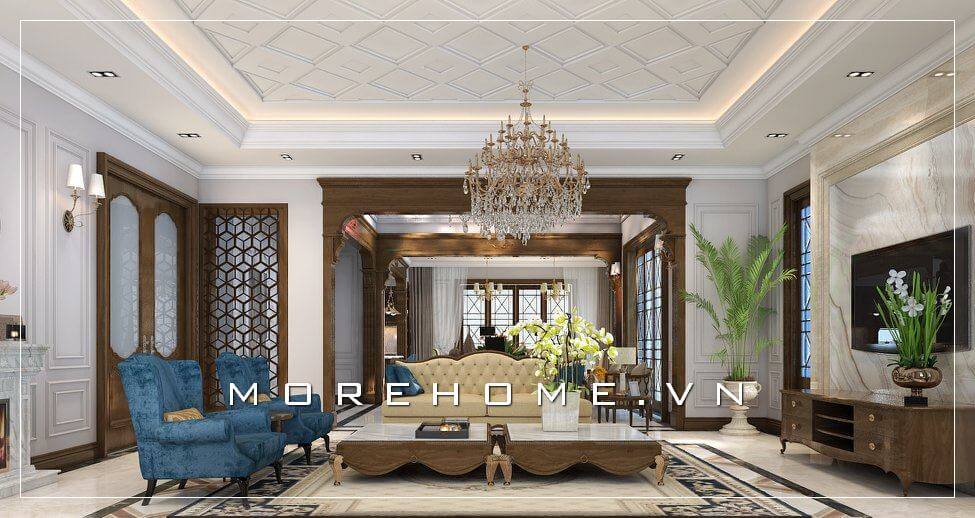 Sofa biệt thự tân cổ điển Sofa biệt thự tân cổ điển