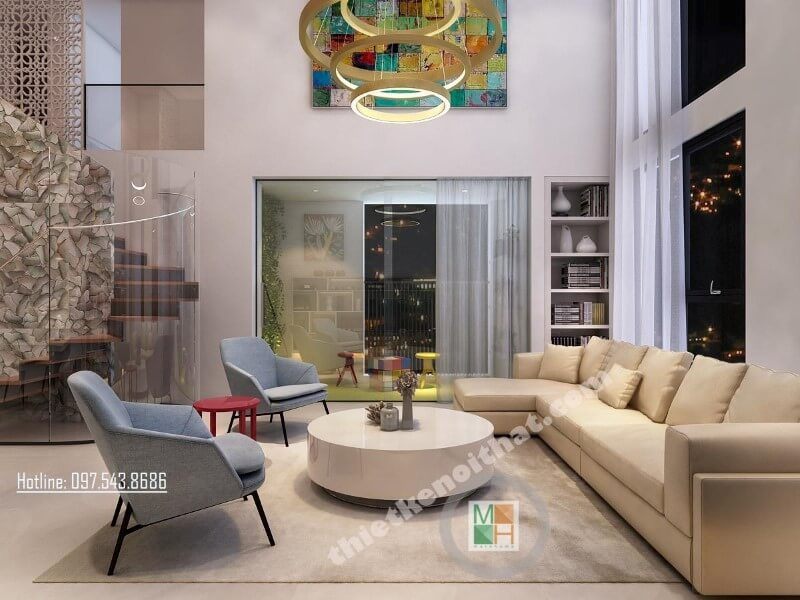 Trang trí nội thất phòng khách chung cư cao cấp ấn tượng và đầy lạ mắt