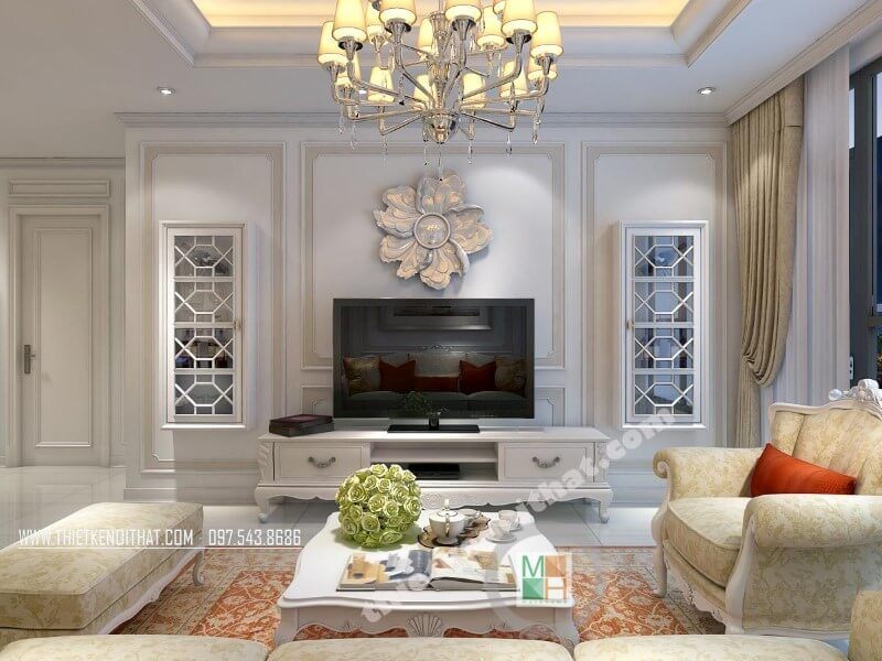 Kệ ti vi gỗ được thiết kế nột cách hài hòa và đẹp mắt, không chỉ đảm bảo mang lại thẩm mĩ cho cả không gian mà vẫn đảm bảo công năng sử dụng của sản phẩm